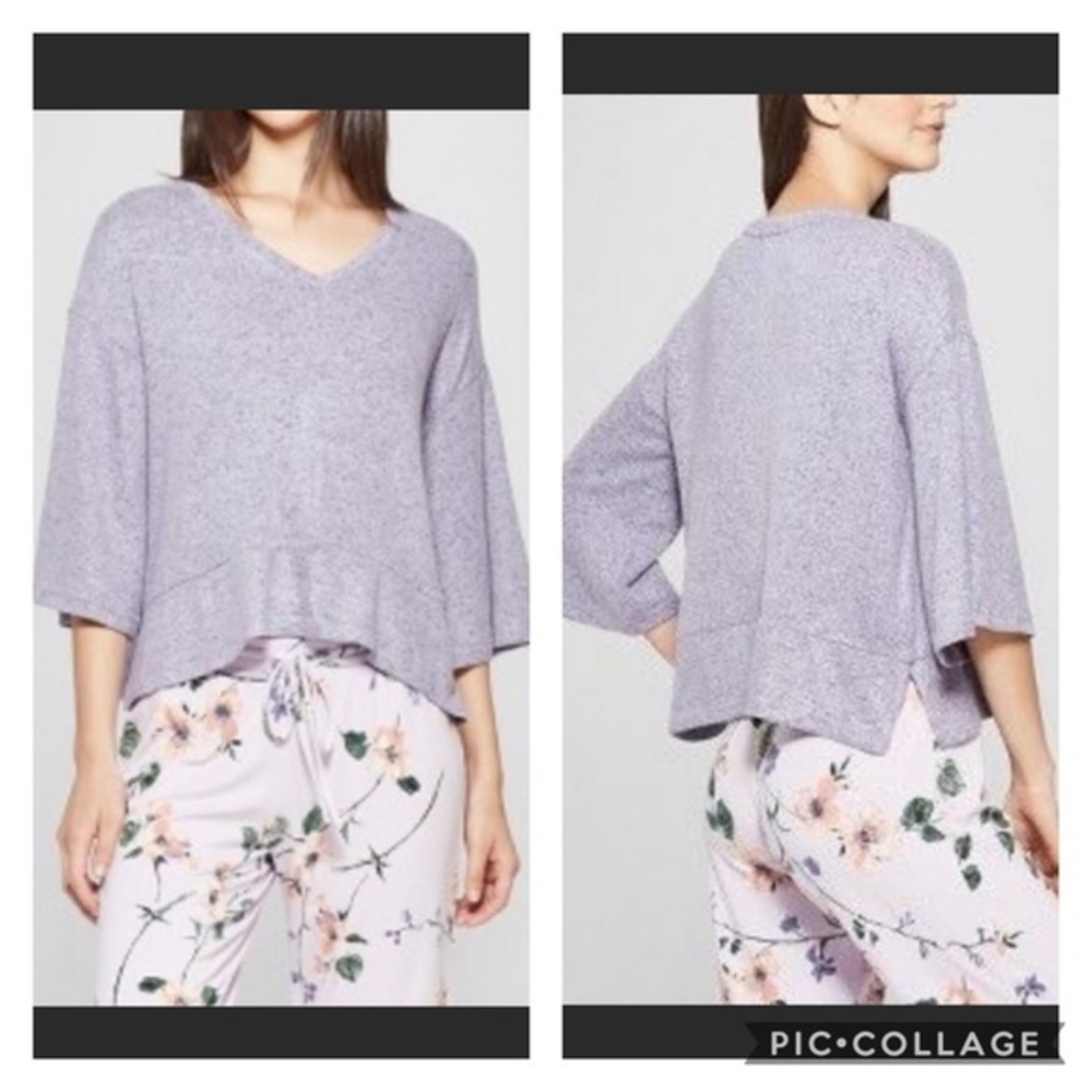 NWOT Gilligan & O’Malley Sleepwear Peplum Top
